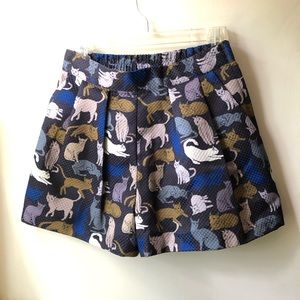 H&M High-Waisted Cat Print Shorts
